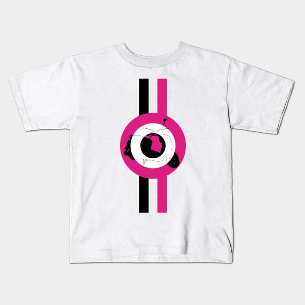 Retro Mod Scooter Target Kids T-Shirt by markmurphycreative